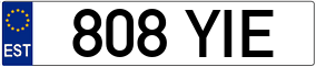 Trailer License Plate